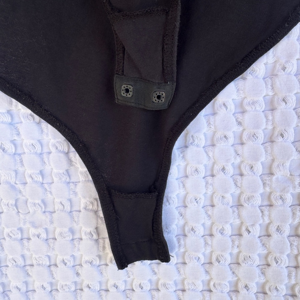Intimately Free People In My Tee Bodysuit XS Black Crew Neck Short Sleeve - Picture 6 of 7